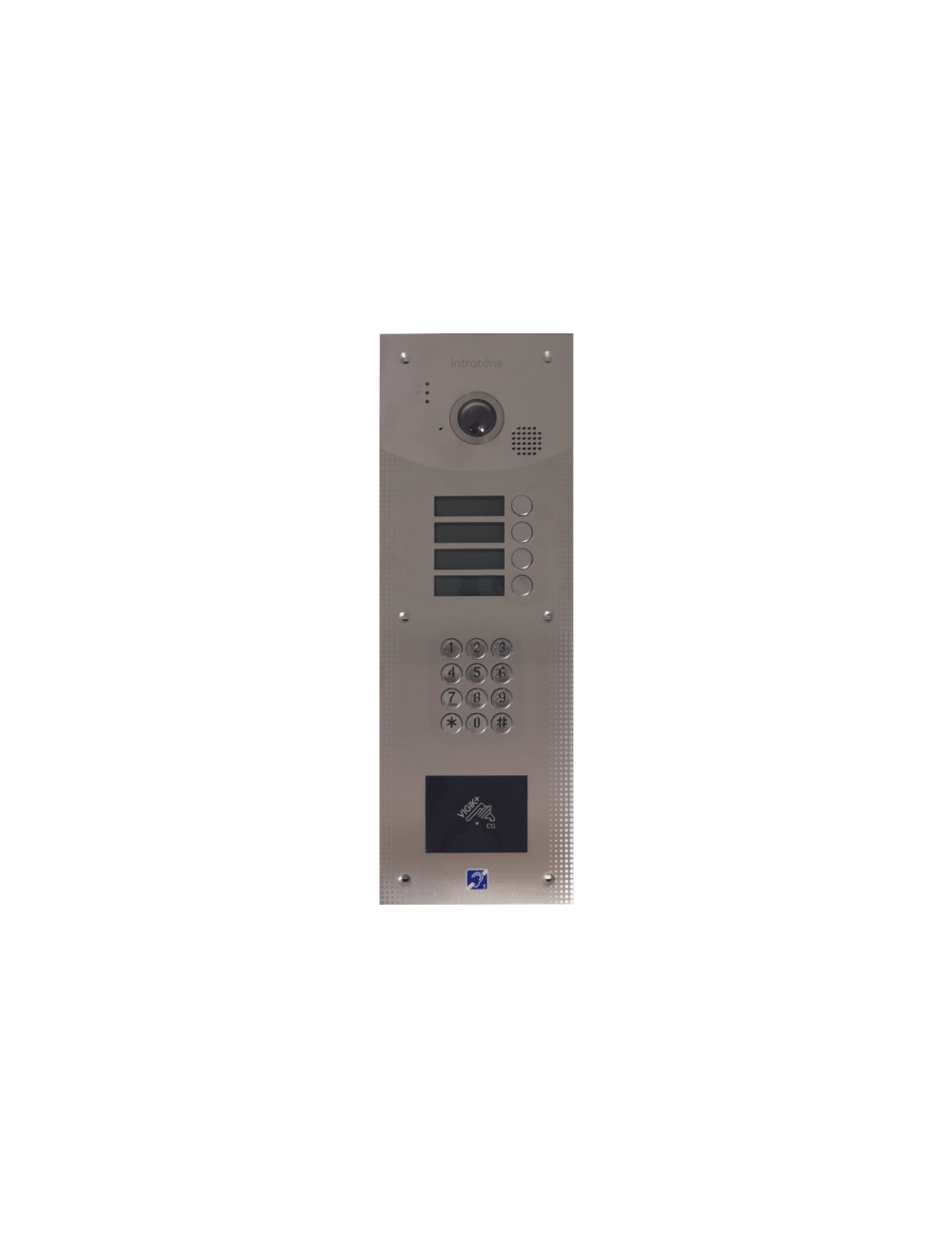Interphone 4 boutons d\'appel - finition inox - [product_reference]Interphone 4 boutons d\'appel - finition inox