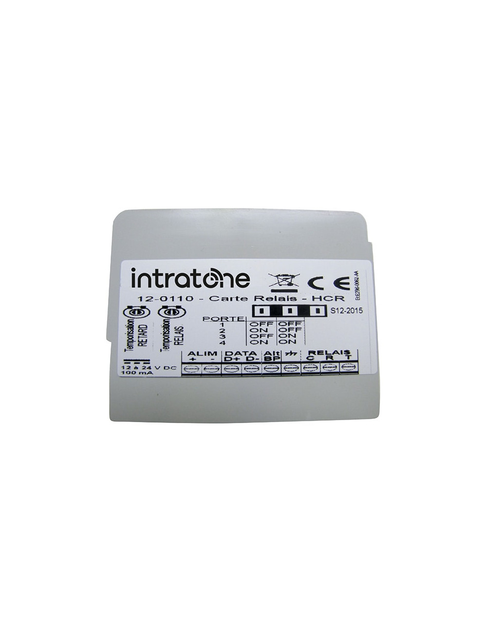 Carte relais pour centrale 1 porte / 100 noms - 12-0110