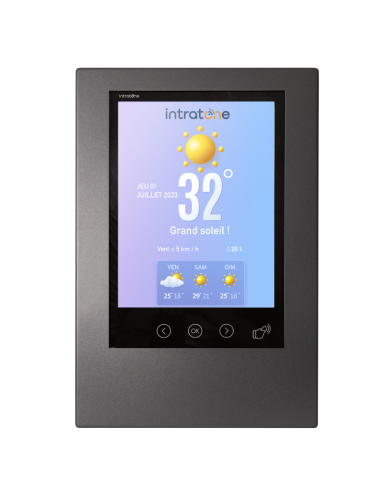 Tableau d’affichage interactif INTRATONE 11-0107 – écran 15 pouces en version intérieure