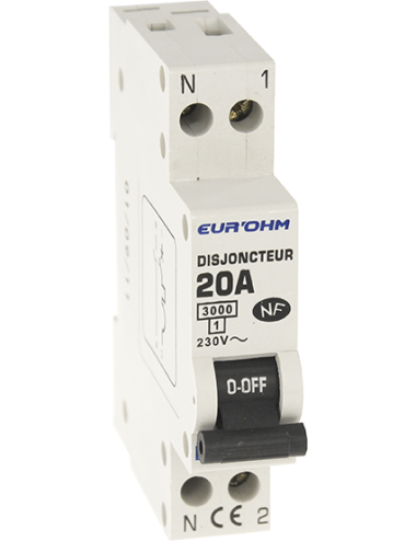Disjoncteur 1P+N 20A - [product_reference]Disjoncteur 1P+N 20A