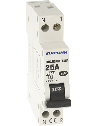 Disjoncteur 1P+N 25A NF - [product_reference]Disjoncteur 1P+N 25A NF