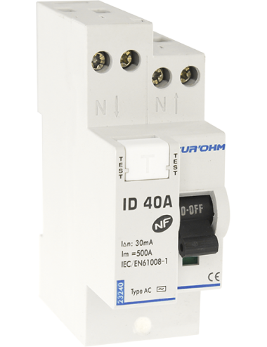 Interrupteur différentiel 40A 1P+N 30mA Type AC - [product_reference]Interrupteur différentiel 40A 1P+N 30mA Type AC
