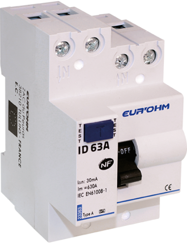 Interrupteur différentiel 63A 1P+N 30mA Type A - [product_reference]Interrupteur différentiel 63A 1P+N 30mA Type A