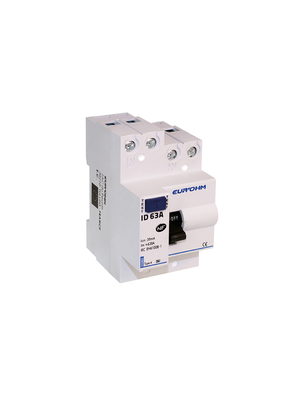 Interrupteur différentiel 63A 1P+N 30mA Type A - [product_reference]Interrupteur différentiel 63A 1P+N 30mA Type A