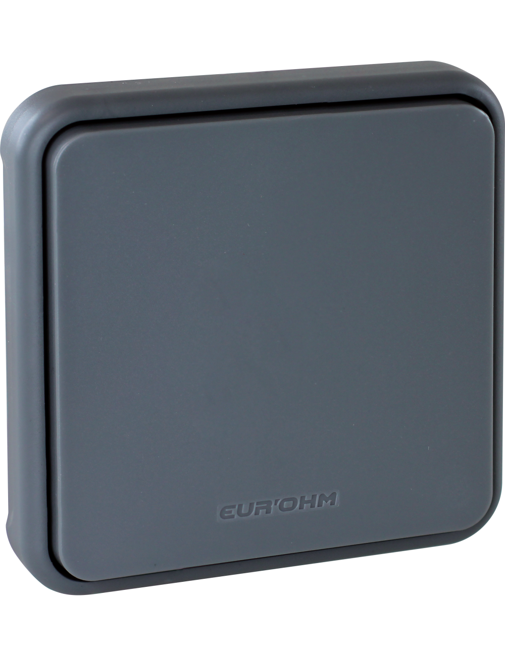 OXXO Bouton poussoir gris encastré IP55 euro'ohm
