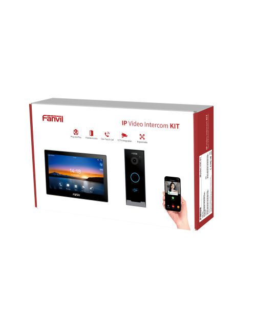 Kit visiophone i504W avec portier vidéo i60 Fanvil  - VIK-01