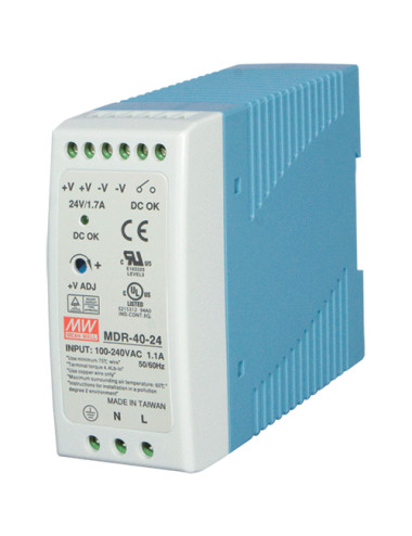 Alimentation industrielle Rail Din 24V 40W Slim, Code EAN : 4711605283298