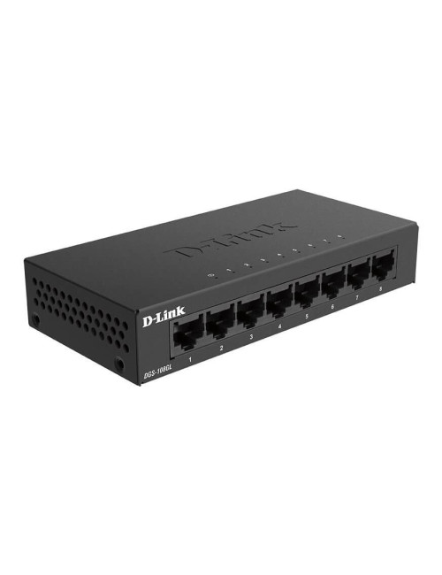 Switch Desktop 8 Ports Giga Boîtier Métallique, DGS-108GL/E