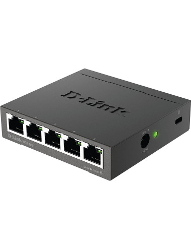 Switch Desktop 5 Ports Giga Boîtier+Connect. Métal - DGS-105