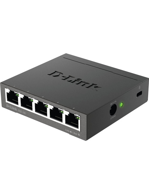 Switch Desktop 5 Ports Giga Boîtier+Connect. Métal - DGS-105