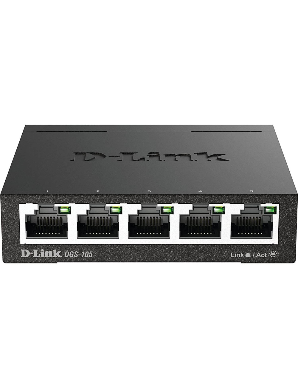 Switch Desktop 5 Ports Giga Boîtier+Connect. Métal - DGS-105
