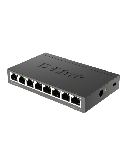 Switch Desktop 8 Ports Giga Boîtier+Connect. Métal - DGS-108