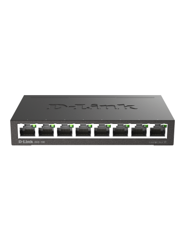 Switch Desktop 8 Ports Giga Boîtier+Connect. Métal - DGS-108