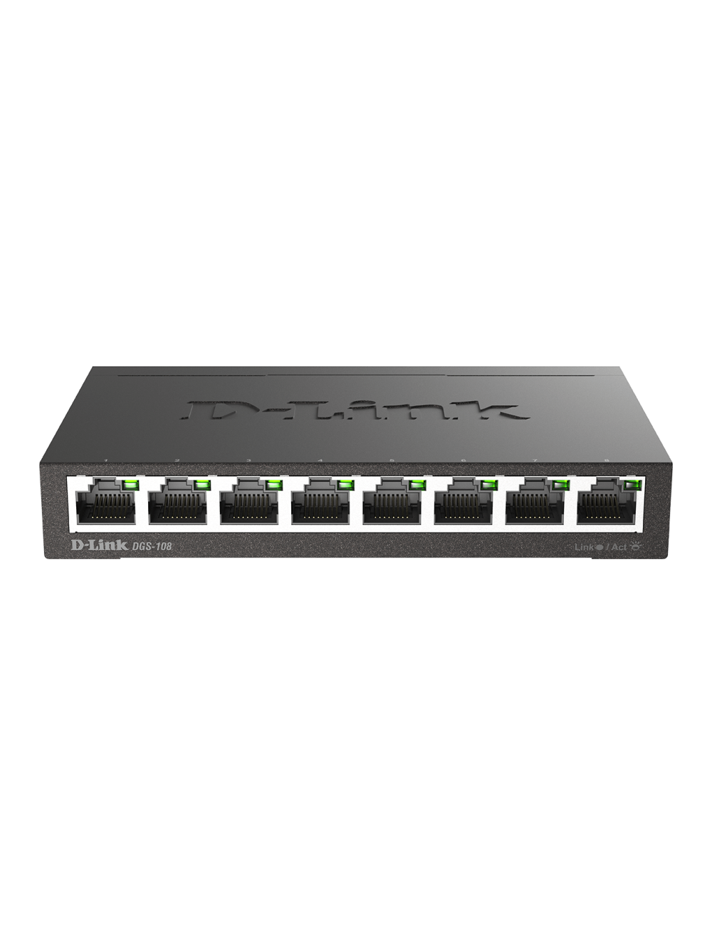 Switch Desktop 8 Ports Giga Boîtier+Connect. Métal - DGS-108