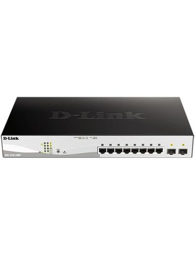 Switch SMART+ avec 8 Giga PoE 802.3at 130W + 2 SFP - DGS-1210-10MP/E