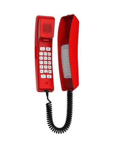 Pack 2 points d'appel muraux – 2 téléphones Fanvil H2U rouges + 2 injecteurs PoE+
