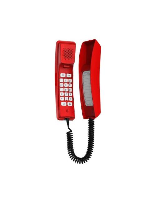 Pack 2 points d'appel muraux – 2 téléphones Fanvil H2U rouges + 2 injecteurs PoE+