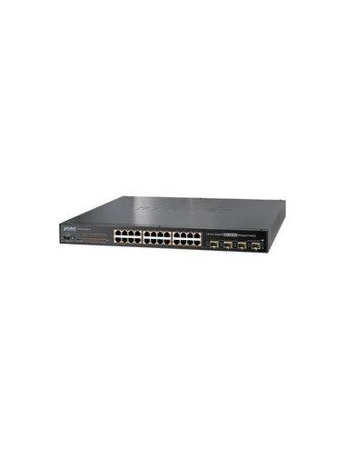 Planet WGSW-24040HP4 – Switch manageable 24 ports Gigabit PoE+ avec budget 440 W et 4 SFP combo