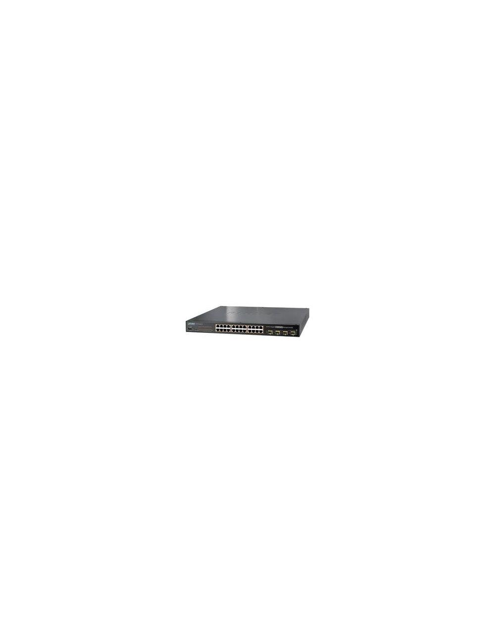 Planet WGSW-24040HP4 – Switch manageable 24 ports Gigabit PoE+ avec budget 440 W et 4 SFP combo