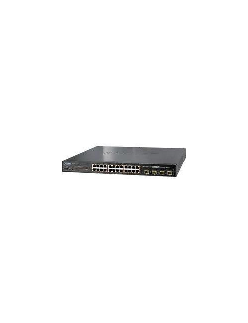 Planet WGSW-24040HP4 – Switch manageable 24 ports Gigabit PoE+ avec budget 440 W et 4 SFP combo