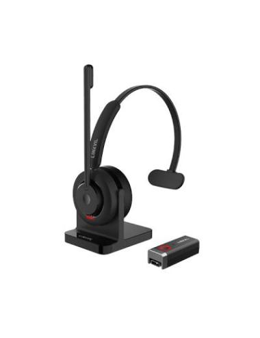 Fanvil DH301D – Casque monaural DECT et Bluetooth 5.3 avec dongle USB-A/USB-C et socle de charge