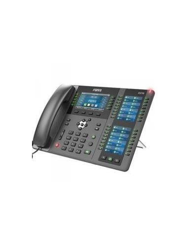 Fanvil X210 V2 – Téléphone IP 20 comptes SIP à trois écrans couleur et 106 touches DSS