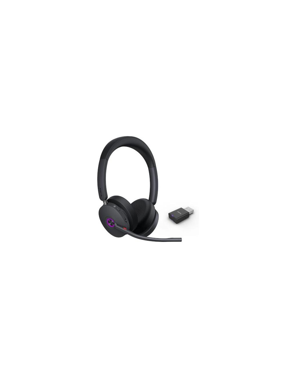 Yealink WH68 Hybrid Teams – Casque DECT et Bluetooth binaural à réduction de bruit active