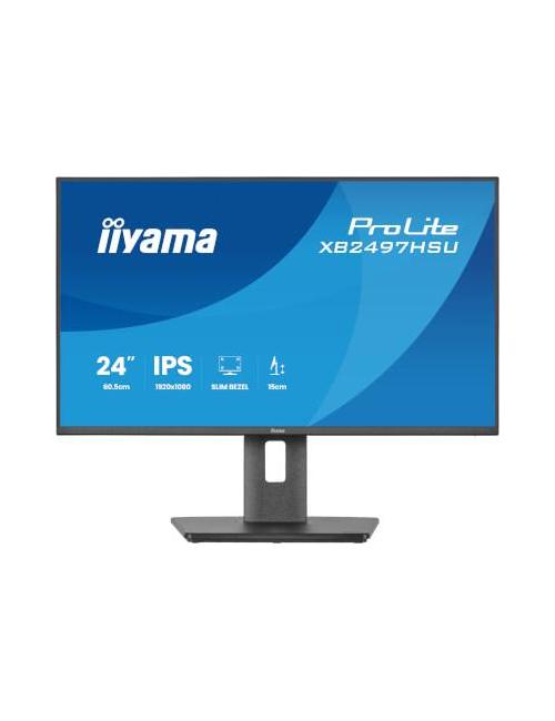 iiyama ProLite XB2497HSU-B1 – Écran 24 pouces IPS Full HD 120 Hz  pied réglable et hub USB