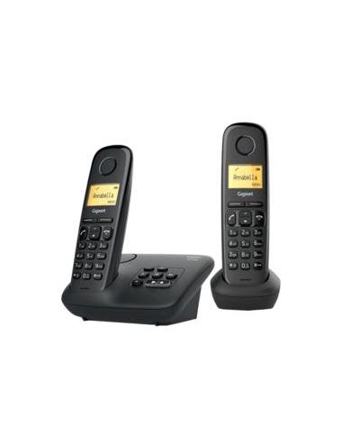 Gigaset AL170A Duo – Téléphone sans fil DECT avec répondeur  base et 2 combinés