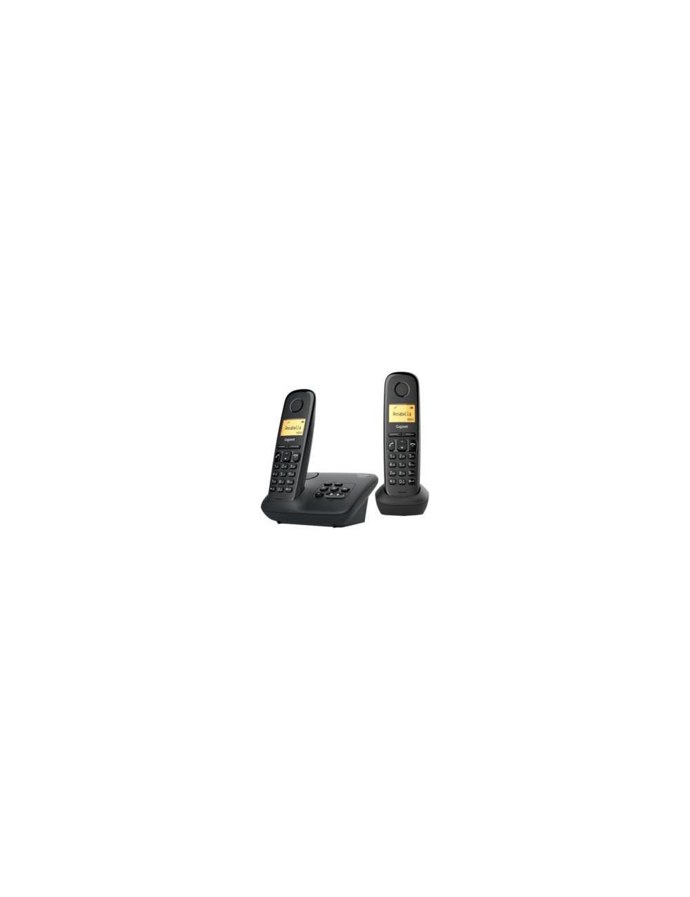 Gigaset AL170A Duo – Téléphone sans fil DECT avec répondeur  base et 2 combinés