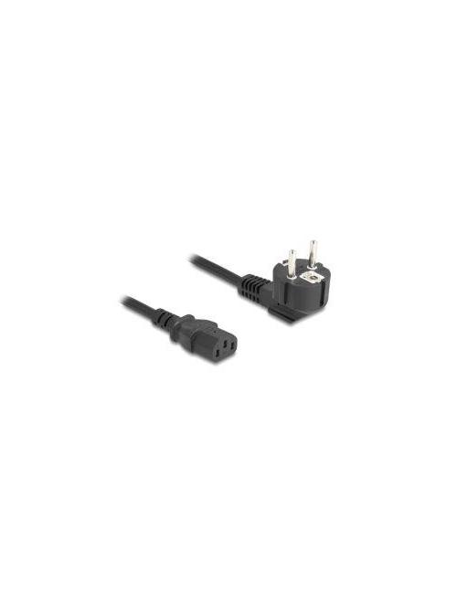 Delock 81567 – Câble d'alimentation secteur CEE 7/7 coudé vers IEC C13  3 × 1 0 mm²  2 m  noir