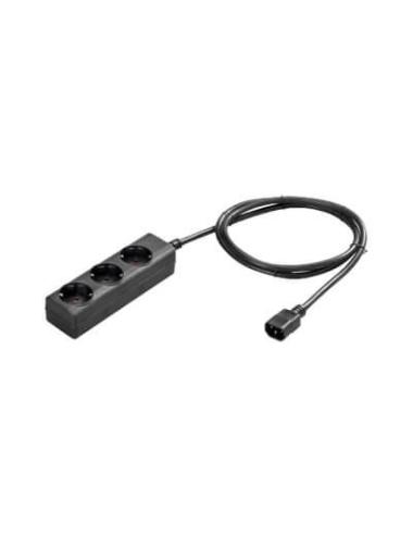 Eaton 1010081 – Câble de sortie onduleur IEC C14 vers 3 prises Schuko  10 A  1 7 m