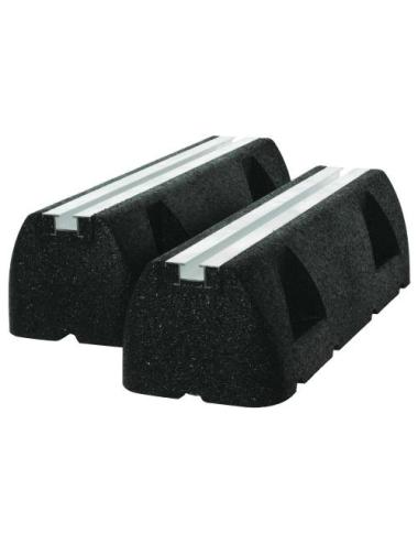 Climaconcept Rubber Smartline 400 – Supports de sol anti-vibratiles 400 x 130 x 95 mm