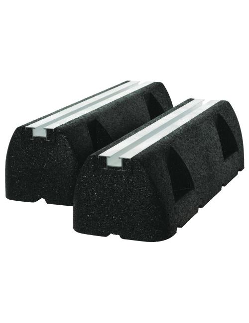 Climaconcept Rubber Smartline 400 – Supports de sol anti-vibratiles 400 x 130 x 95 mm