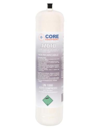 Core Equipment bouteille d'azote 1 kg – Bouteille non rechargeable à filetage M10 pour essai d'étanchéité