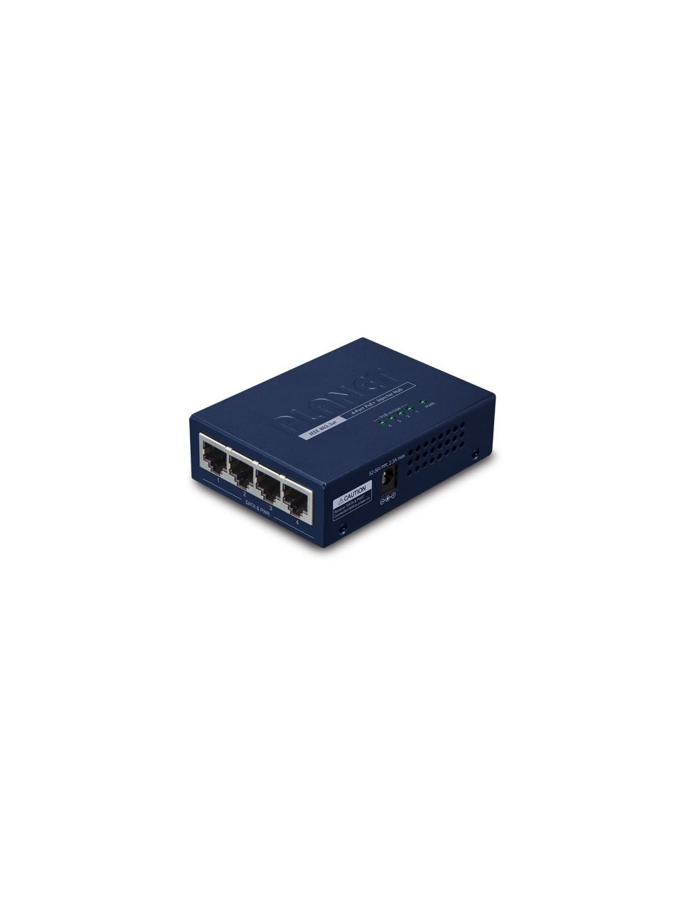Injecteur PoE High power 802.3at 4 ports 30W - HPOE460