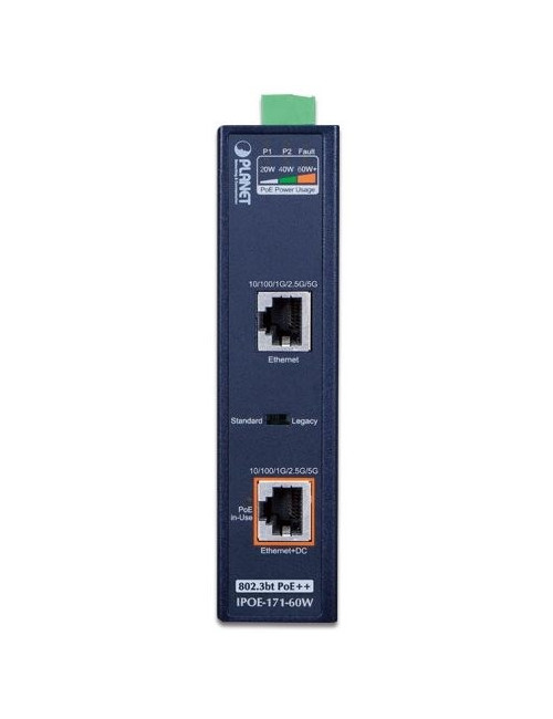 Injecteur PoE industriel Giga 802.3bt 60W - IPOE171-60W