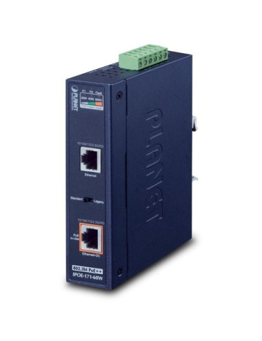 Injecteur PoE industriel Giga 802.3bt 60W - IPOE171-60W