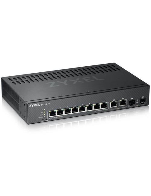 Switch 19" L2 8 ports Giga 2 ports Combo - ZYGS2220-10