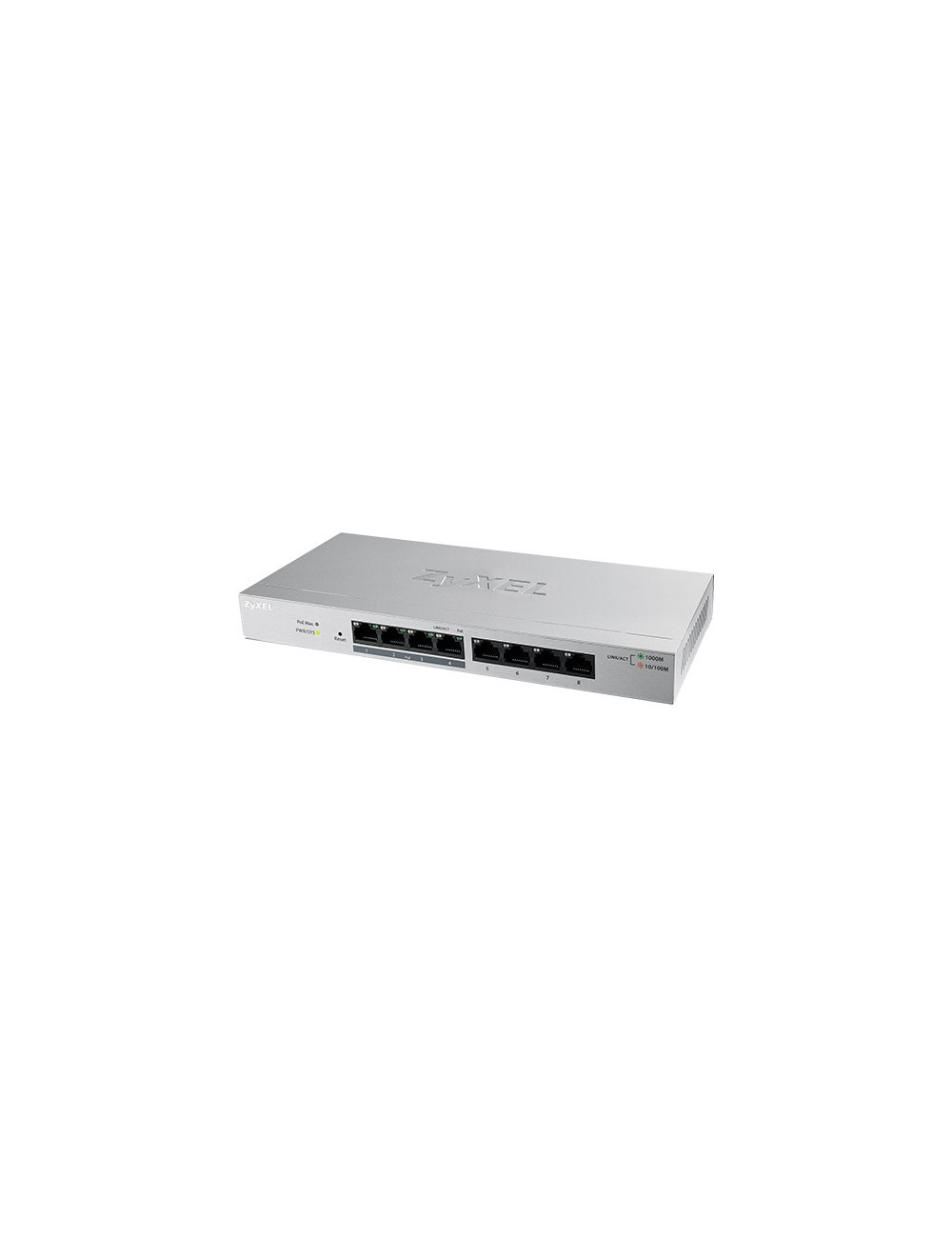 Switch smart 8 ports Giga dont 4 PoE budget 60W - ZYGS1200-8HPV2