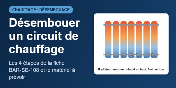 Désembouage d'un circuit de chauffage : les 4 étapes et le matériel